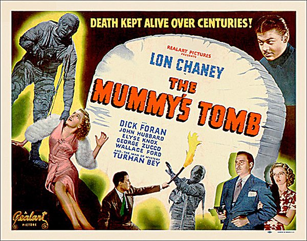 Mummy's Tomb RealArt Half Sheet Poster Reproduction - Click Image to Close