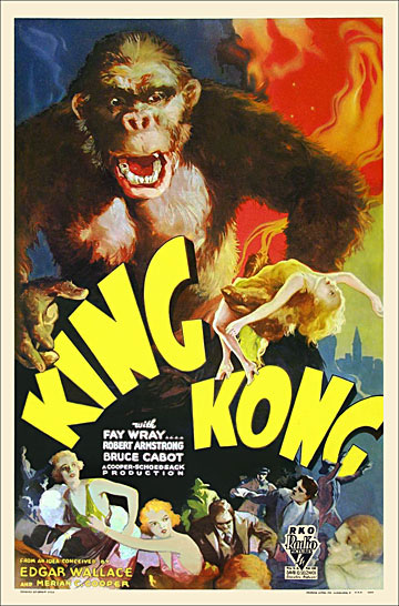 King Kong 1933 One Sheet Poster Reproduction - Click Image to Close