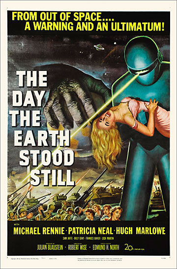 Day The Earth Stood Still 1951 One Sheet Poster Reproduction - Click Image to Close