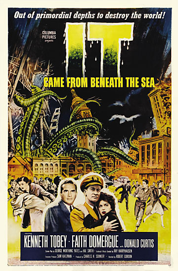 IT Came From Beneath The Sea 1955 One Sheet Poster - Click Image to Close