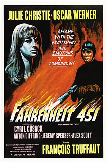 Fahrenheit 451 1966 One Sheet Poster Reproduction - Click Image to Close