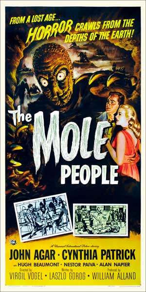 Mole People, The 1956 3 Sheet Poster Reproduction at 1/2 Size