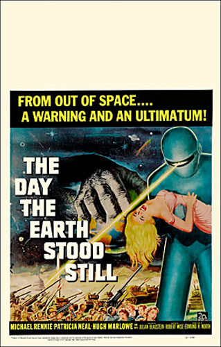 Day the Earth Stood Still 1951 Window Card Poster Reproduction - Click Image to Close