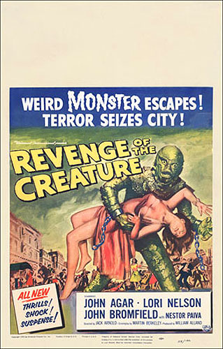 Revenge of the Creature 1955 Window Card Poster Reproduction - Click Image to Close