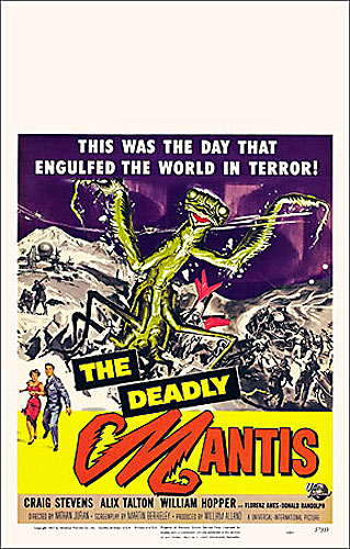 Deadly Mantis, The 1957 Window Card Poster Reproduction - Click Image to Close