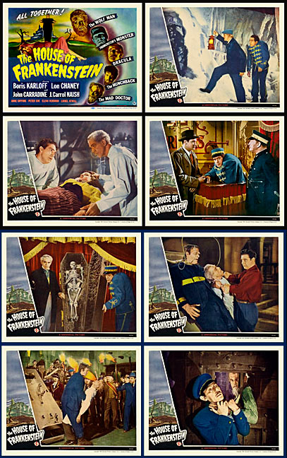 House of Frankenstein 1944 Lobby Card Set (11 X 14) - Click Image to Close