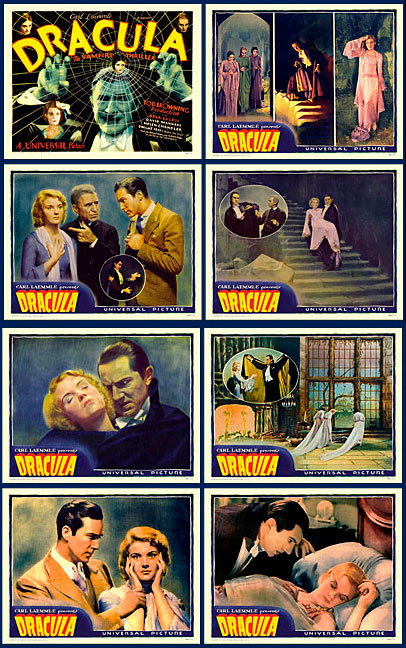 Dracula 1931 Lobby Card Set (11 X 14) Bela Lugosi - Click Image to Close