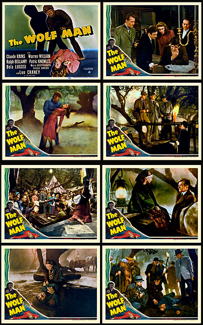 Wolf Man, The 1940 Lobby Card Set (11 X 14) Lon Chaney - Click Image to Close