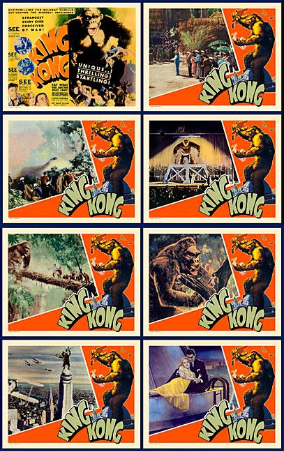 King Kong 1933 Lobby Card Set (11 X 14) - Click Image to Close