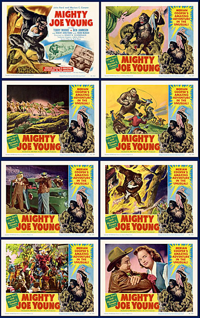 Mighty Joe Young 1949 Lobby Card Set (11 X 14) - Click Image to Close