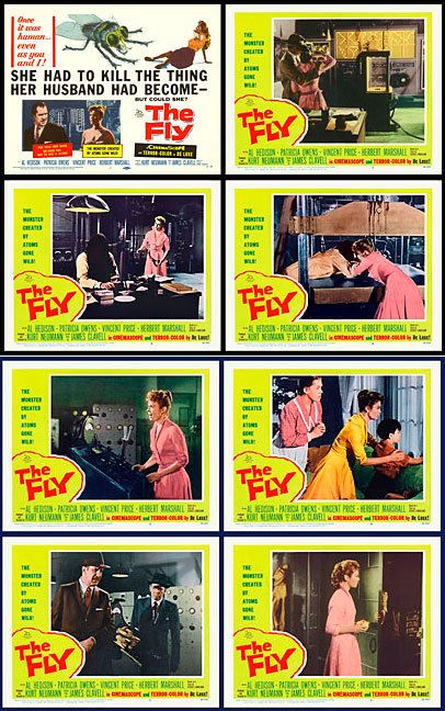 Fly, The 1958 Lobby Card Set (11 X 14) Vincent Price - Click Image to Close