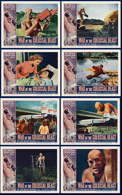 War of the Colossal Beast 1958 Lobby Card Set (11 X 14) - Click Image to Close