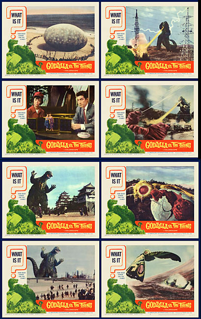Godzilla vs. the Thing 1964 Lobby Card Set (11 X 14) - Click Image to Close