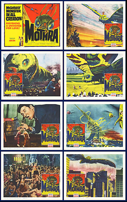 Mothra 1962 Lobby Card Set (11 X 14) - Click Image to Close