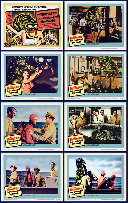Monster that Challenged the World 1957 Lobby Card Set (11 X 14) - Click Image to Close