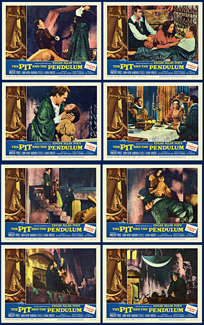 Pit and the Pendulum, The 1961 Lobby Card Set (11 X 14) - Click Image to Close