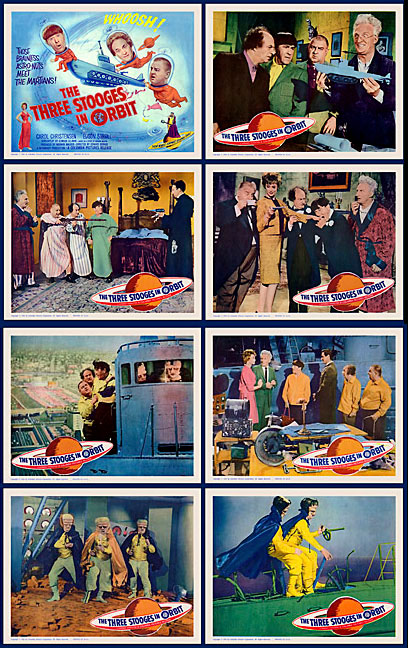 Three Stooges In Orbit 1961 Lobby Card Set (11 X 14) - Click Image to Close