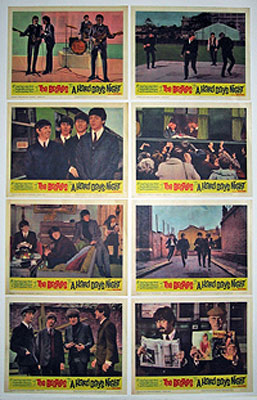 Beatles Hard Days Night Lobby Card Set (11 X 14) - Click Image to Close