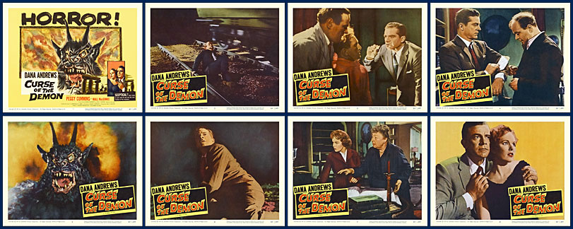 Curse Of The Demon 1955 Lobby Card Set (11 X 14) - Click Image to Close