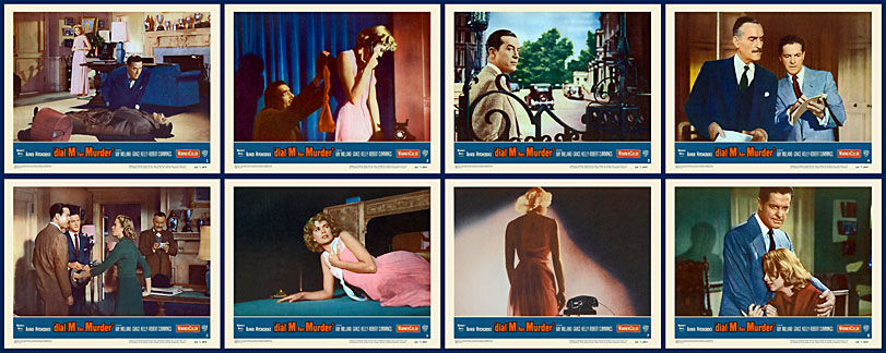 Dial M For Murder 1954 Lobby Card Set (11 X 14) Alfred Hitchcock - Click Image to Close