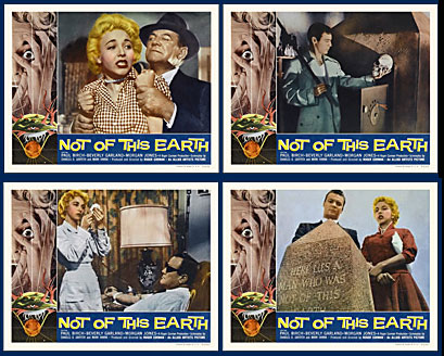 Not Of This Earth 1957 Lobby Card Set (11 X 14) - Click Image to Close