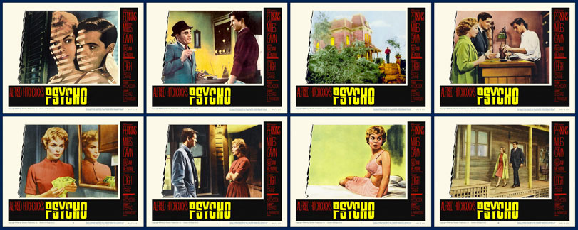 Psycho 1960 Lobby Card Set (11 X 14) Alfred Hitchcock - Click Image to Close