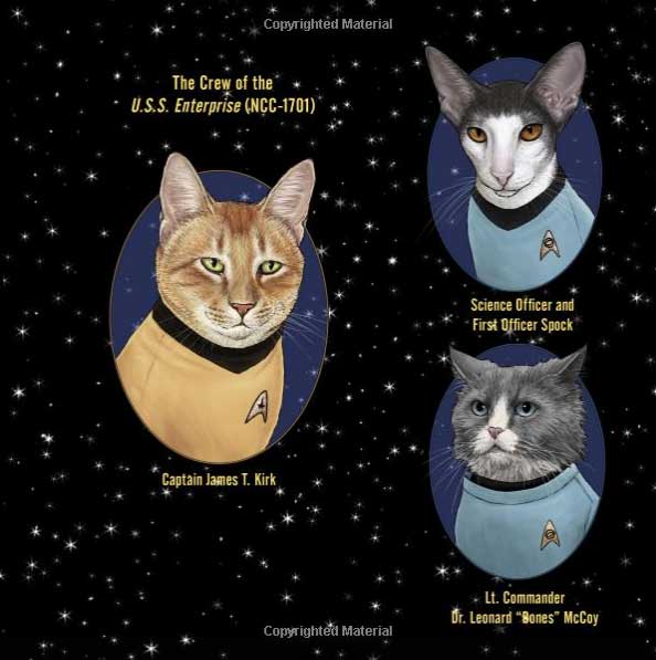 Star Trek Cats Hardcover Book by Jenny Parks - Click Image to Close