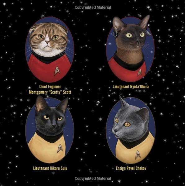 Star Trek Cats Hardcover Book by Jenny Parks - Click Image to Close