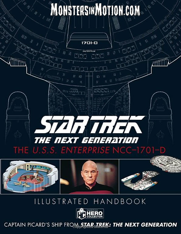 Star Trek The Next Generation U.S.S. Enterprise NCC-1701-D Bonus Illustrated Handbook and BONUS Starship Enterprise - Click Image to Close