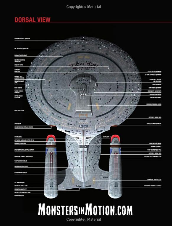 Star Trek The Next Generation U.S.S. Enterprise NCC-1701-D Bonus Illustrated Handbook and BONUS Starship Enterprise - Click Image to Close