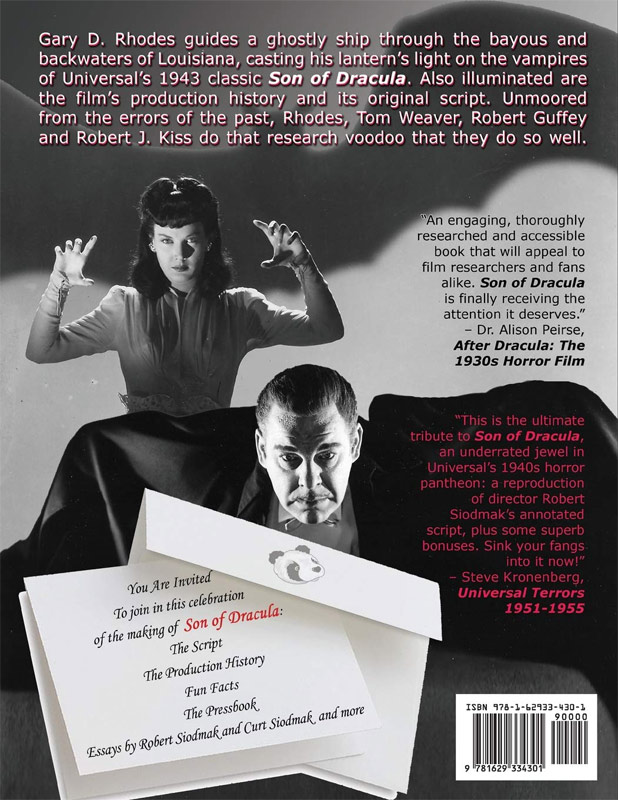 Scripts from the Crypt #9 Son of Dracula Softcover Book - Click Image to Close