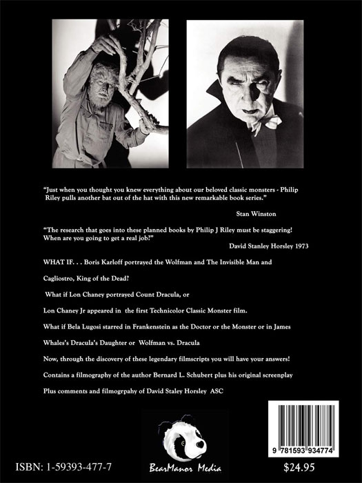 Wolf Man vs. Dracula: An Alternate History for Classic Film Monsters Book - Click Image to Close