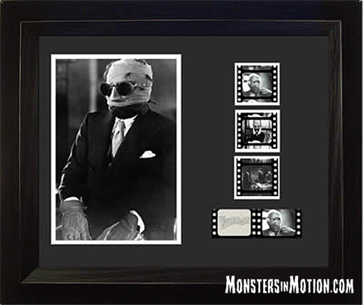 Invisible Man Claude Rains Back Lit Framed Film Cell LIMITED EDITION - Click Image to Close