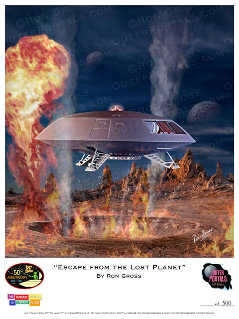 Lost In Space Escape from the Lost Planet Poster by Ron Gross - Click Image to Close