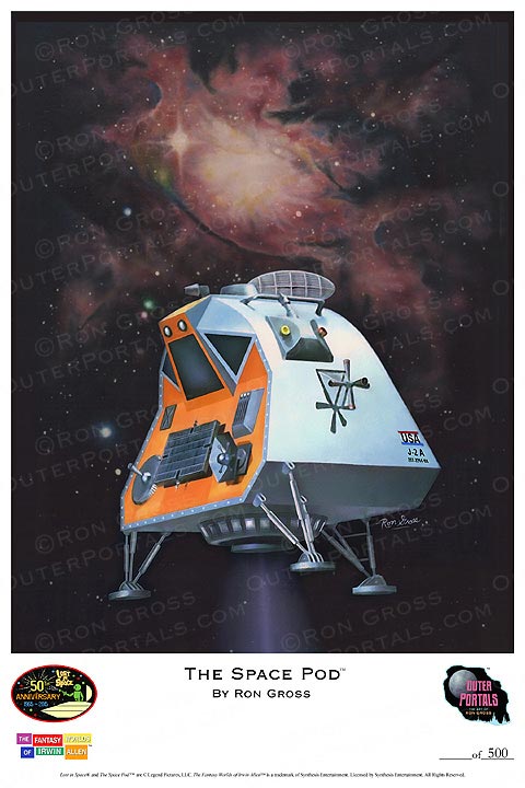 Lost In Space The Space Pod Poster by Ron Gross - Click Image to Close