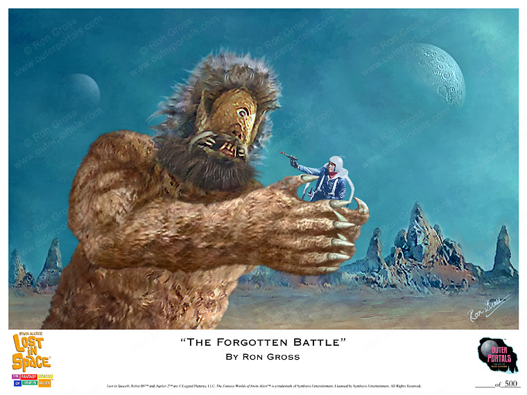 Lost In Space The Forgotten Battle Poster by Ron Gross - Click Image to Close