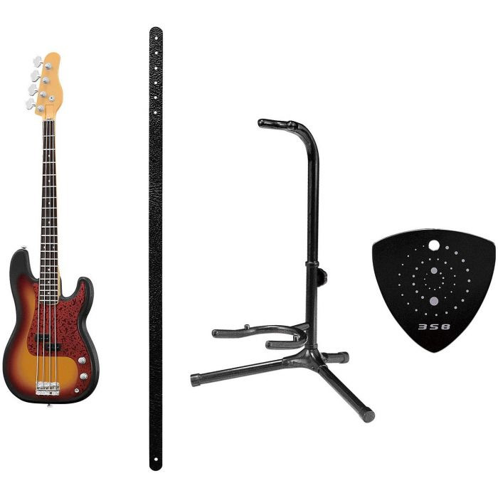 Rock Mono Guitar, Bass and Amp 1/12 Scale Set of 10 Pieces - Click Image to Close