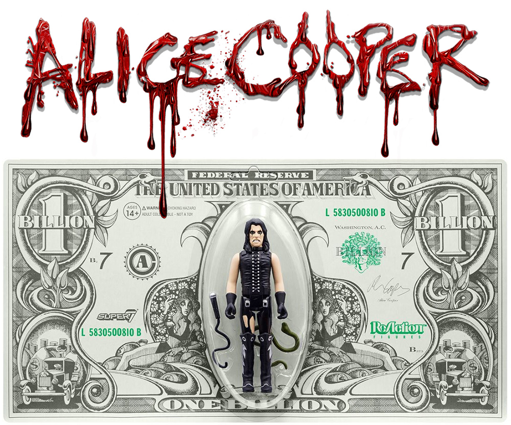 Alice Cooper Billion Dollar Babies 3.75 Inch ReAction Figure