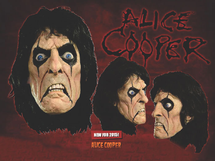 Alice Cooper Latex Halloween Mask - Click Image to Close