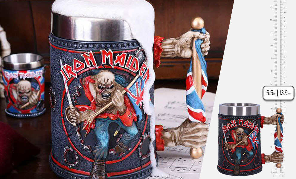 Iron Maiden Heavy Metal Tankard Beer Mug - Click Image to Close