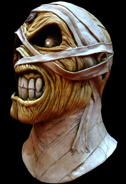 Iron Maiden Powerslave Mummy Eddie Latex Pullover Mask - Click Image to Close