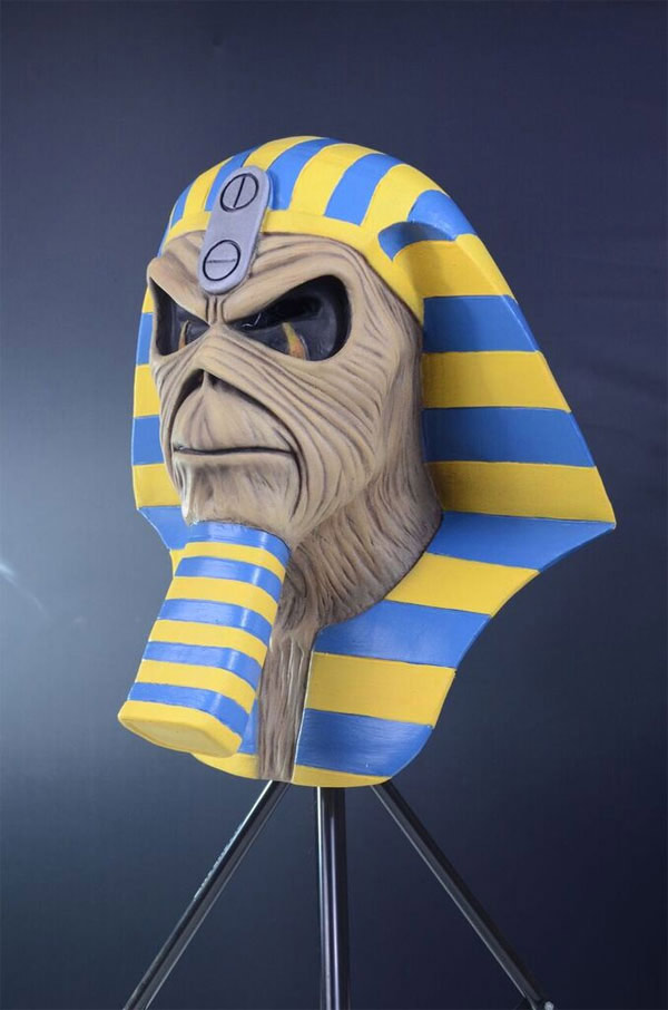 Iron Maiden Powerslave Pharaoh Eddie Latex Pullover Mask - Click Image to Close