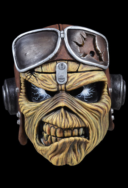 Iron Maiden Aces High Eddie Latex Pullover Mask - Click Image to Close