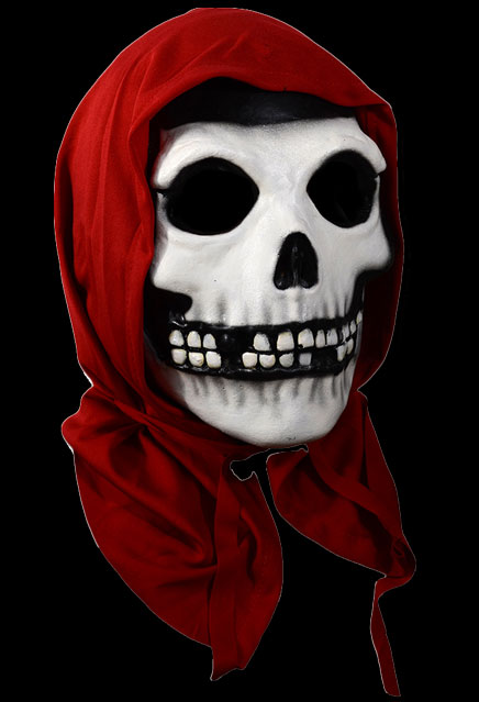Misfits Red Hood Fiend Crimson Ghost Halloween Mask - Click Image to Close