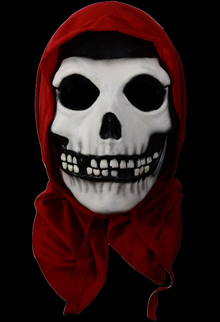 Misfits Red Hood Fiend Crimson Ghost Halloween Mask - Click Image to Close