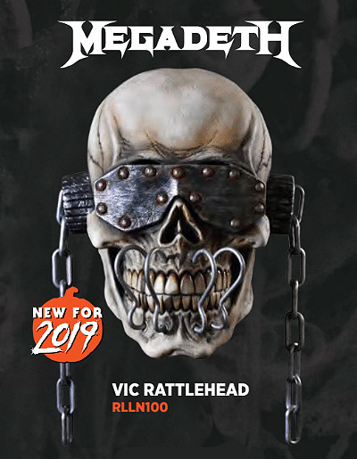 Megadeth Vic Rattlehead Mascot Latex Mask - Click Image to Close