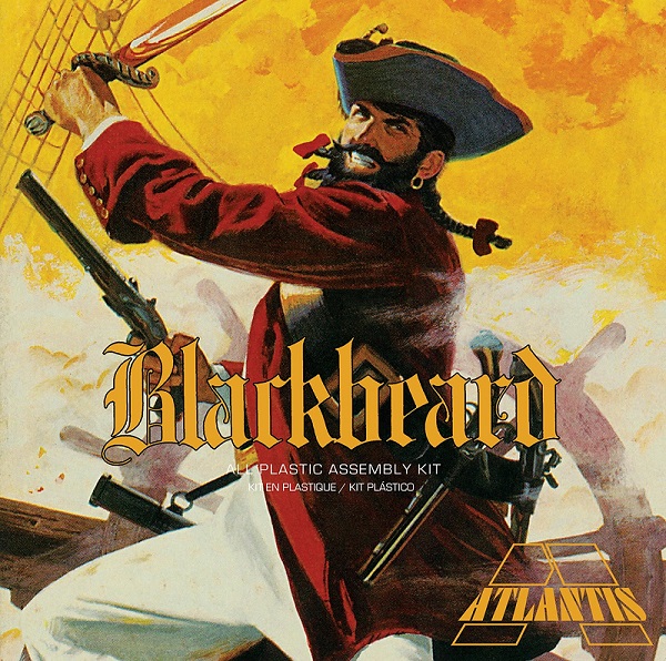 Blackbeard the Bloodthirsty Pirate 1/10 Plastic Model Kit Aurora Reissue by Atlantis - Click Image to Close