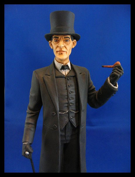 Sherlock Holmes Jeremy Brett 1/8 Scale Model Kit - Click Image to Close