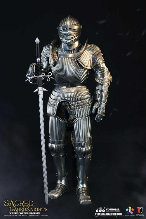 Sacred Guard Knight (White Copper) 1/6 Scale Figure Series of Empires Coo Model - Click Image to Close