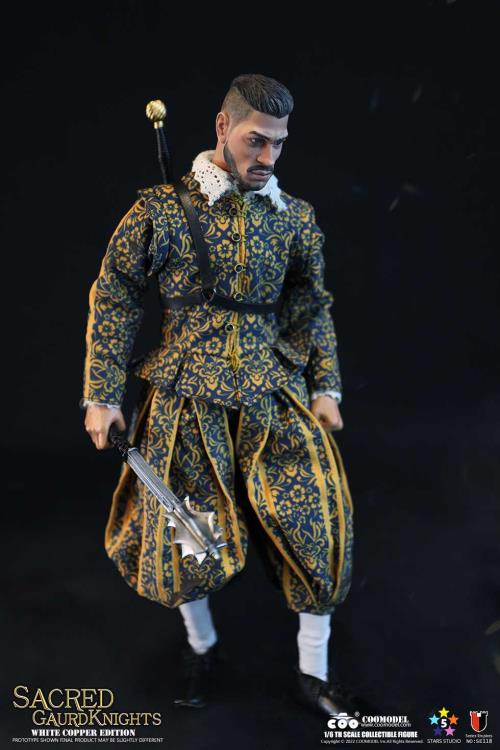 Sacred Guard Knight (White Copper) 1/6 Scale Figure Series of Empires Coo Model - Click Image to Close